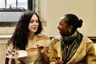 Students socializing at a MAPH event