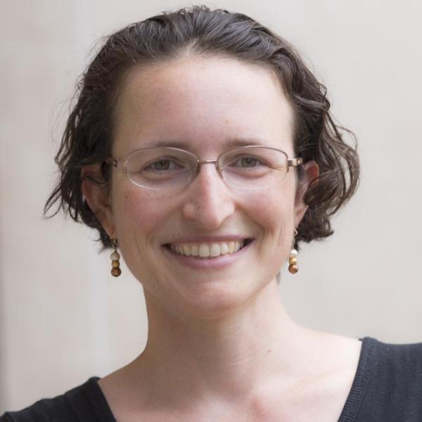 Portrait of Claudia Brittenham smiling