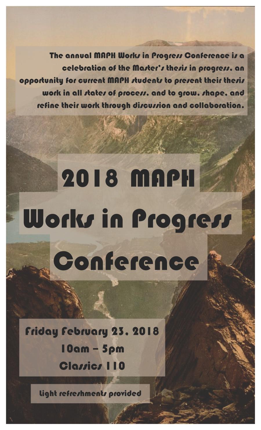 Works in Progress Conference