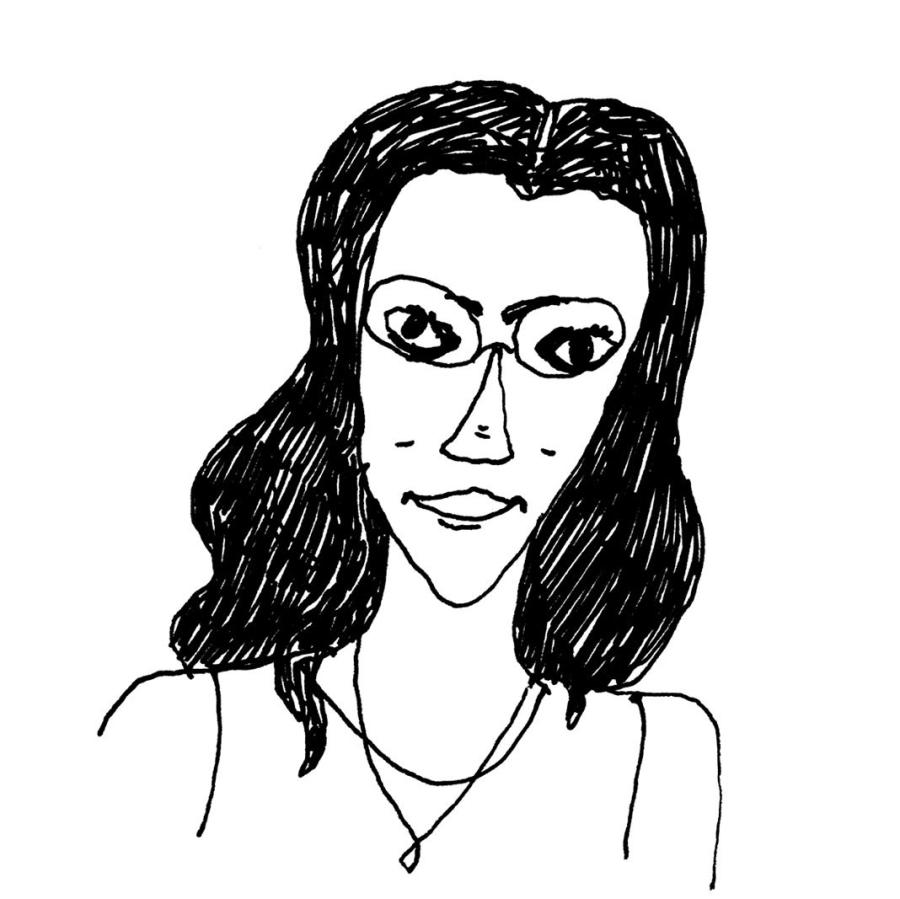 Illustration of Tahneer Oksman by Liana Finck